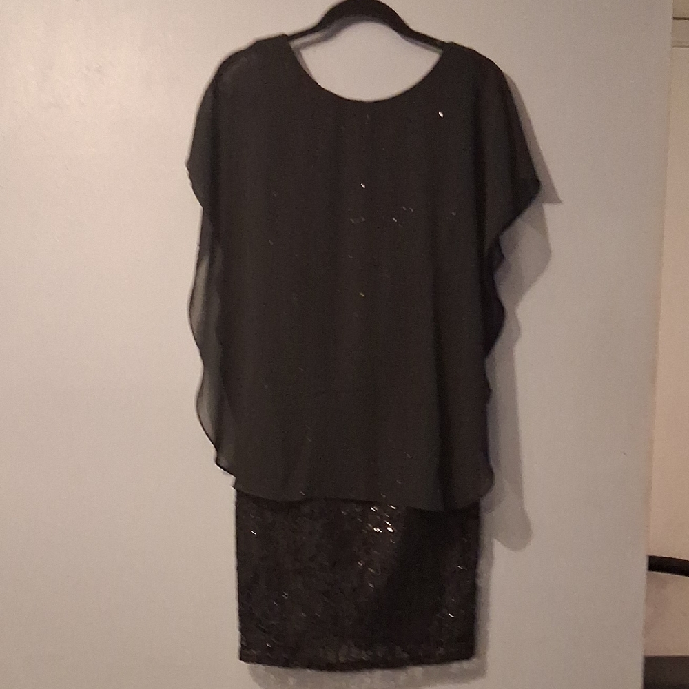 Final $11 Midnight Velvet Black Elegant Dress